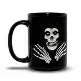 -Premium quality black mug in your choice of 11oz or 15oz. High quality, durable ceramic. Microwave safe, hand washing recommended to help prevent fading. Made-to-order and shipped from USA.

Classic horror serial villain fiend creepy punk rock skeleton coffee cup mug halloween icon skull misfits gift black crimson red -15oz-Black-706547492635