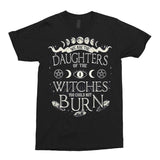 We are The Daughters of The Witches You Could Not Burn Shirt, Unisex -Black-2XS USA / S ASIA-Unisex-