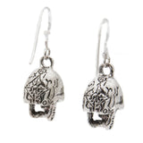 DRESDEN FILES Official BOB THE SKULL Earrings, 3D Sterling Silver-Bob The Skull, a smart-mouthed spirit entity in the possession of powerful wizards since the dark ages and current assistant to Harry Dresden.

Official, handcrafted .925 sterling silver and CZ Dresden Files 3D Bob The Skull earrings - Good Bob, the rarely seen Evil Bob or one of each. Made in the USA. New with COA. -