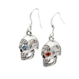 DRESDEN FILES Official BOB THE SKULL Earrings, 3D Sterling Silver-Bob The Skull, a smart-mouthed spirit entity in the possession of powerful wizards since the dark ages and current assistant to Harry Dresden.

Official, handcrafted .925 sterling silver and CZ Dresden Files 3D Bob The Skull earrings - Good Bob, the rarely seen Evil Bob or one of each. Made in the USA. New with COA. -