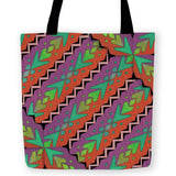 -High Quality Carryall Tote Bag in your choice of 13, 16 or 18 inches. Durable and machine washable. Colorful retro design inspired by the tropical patterns of the early 90s and vintage Dutch pattern camera straps. -13 inches-725185481733