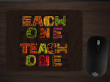 Each One Teach One Mousepad, African-American Proverb, Colorful Text-Soft and comfortable 9x7 inch mousepad made from high density neoprene with a colorfast, stain resistant and easy to clean smooth fabric top layer.These items are made-to-order and typically ship in 2-3 business days from within the US. African American Empowerment Education Equality Justice Black Knowledge is Power-