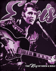 Elvis Presley Purple Tiger Man '68 Metal Sign, 16 inches-Officially Licensed ELVIS PRESLEY metal sign featuring a purple colored '68 comeback design.&nbsp;Brand New. High quality lithograph print, scratch and rust resistant with folded corners and four holes for hanging or mounting. 12.5x16, Made in the USA. Typically ships in 2-3 business days.-