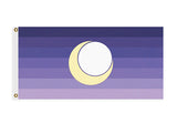 Enbian Pride Flag, Nonbinary LGBTQIA LGBTQX Enby Diamoric NBLNB Banner-High quality, professionally printed polyester Pride banner flag in your choice of size and style - single or double sided with either grommets or pole pocket. 2x1 / 1x2 ft, 3x2 / 2x3 ft, 3x5 / 5x3 ft or custom by request. Nonbinary LGBTQ LGBTQIA LGBTQX non-binary enby NB diamoric nblnb love sexuality rights equality.-2 ft x 1 ft-Standard-Grommets-