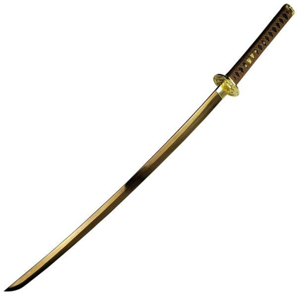 Exquisite Handmade Golden Damascus Steel Katana – Domestic Platypus