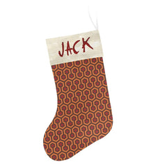 Overlook Halloween and Christmas Stocking - Horror Hotel Pattern AOP-Unique, high quality holiday stocking measuring approximately 7.85 x 17.5 Inches, plenty of space for small Christmas presents and candies. 3.53oz Premium quality 100% polyester stockings with printed classic horror hotel carpet pattern, themed top panel and sturdy hanging loop. Free Shipping Worldwide. -