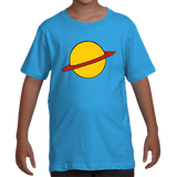 -Soft and comfortable Next Level ringspun cotton, short sleeve unisex youth tee with crew neck and high quality cartoon planet graphic print. Made-to-order and shipped from the USA. Retro 1990s nineties boys girls 90s kids t-shirt redhead cosplay halloween costume rugrat funny blue teal throwback fashion-XS-Turquoise-