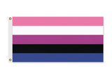 Genderfluid Pride Flag, Nonbinary Gender Idenity LGBTQ GBTQIA LGBTQX-High quality, professionally mdae polyester Pride banner flag in your choice of size with double stitched seams, single or double sided with either grommets or pole pocket. 2x / 1x2 ft, 3x2/2x3 ft, 3x5/5x3 ft, customizable by request. Genderfluid non-binary gender identity LGBT LGBTQ LGBTQIA LGBTQX equality rights-2 ft x 1 ft-Standard-Grommets-