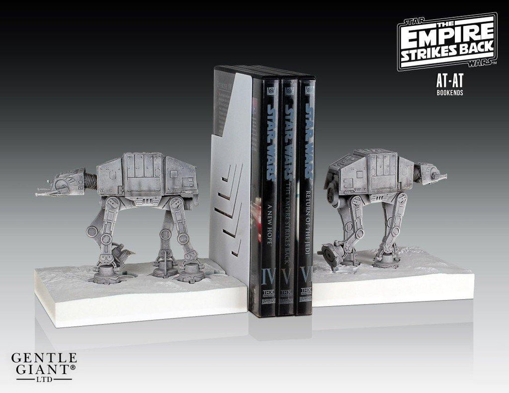 Star Wars Empire Strikes Back AT-AT Bookends, Gentle Giant w/COA-Star Wars AT-AT Imperial Walker Bookends digitally sculpted by master artisans at Gentle Giant, these AT AT Bookends feature the AT-ATs as seen traversing Hoth in pursuit of the Rebel Alliance.Highest quality polystone. Illustrated box with certificate of authenticity. Genuine officially licensed product. USA Seller-871810011070