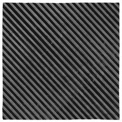 Gray & Black Grunge Gothic Pinstripe Bandana, Distressed Stripes 24in-Polyester jersey knit 24 inch square bandana, kerchief, handkerchief, hanky, neckerchief, do-rag, facemask, headscarf, babushka, hankey. Custom made. Retro vintage grunge goth gothic style pinstripes / thin distressed stripe pattern. These bandanas are made-to-order and typically ship in 2-4 business days from USA.-Diagonal-