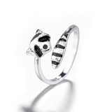 -Adorable adjustable raccoon wrap ring with a sweet and simple design. Free shipping from abroad with average delivery to the US in about a month.

Cute fashion jewelry mens womens kids unisex trash panda one size wildlife animal valentines day stocking stuffer gift-