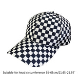 Black and White Checkered Cap-Quality unisex black and white checkered fashion cap. One size fits most (45cm-55cm) with strap back adjustment. Free shipping from abroad with average delivery to the USA in 2-3 weeks.
Retro 90s nineties clubwear streetwear hiphop y2k aesthetic racer gamer snapback long bill baseball hat-