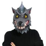 -High quality over-the-head latex mask. One size fits most. Free shipping from abroad with average delivery to the USA in 2-3 weeks.

Videogame halloween cosplay costume wolf man wolves mask direwolf-