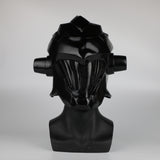 -High quality, detailed latex over-the-head mask with attached hair. One size fits most adults. Approximately 11.8in x 13.4in - Free shipping.
Anime cosplay halloween costume fancy dress latex mask black silver female knight unisex helm-