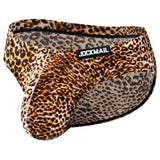 -High quality mens printed briefs by Jockmail. 90% polyamide 10% spandex. See size chart in images. Free shipping from abroad with average delivery to the US in 2-3 weeks.

Mens sexy low waist bikini briefs jockey underwear lingerie lgbtq lgbtqia lgbtqx gay pride snakeskin leopard cheetah animal print pattern-Leopard Print-M-