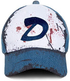 The Walking Dead Clementine Bloody D Baseball Cap-High quality cosplay prop replica polyester and cotton bloodied D baseball cap. One size fits most adults. Free shipping from abroad with average delivery to the USA in 2-3 weeks.

Halloween costume zombies walking dead telltale videogame hat-