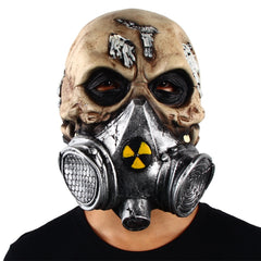 -High quality latex over-the-head mask. One size fits most. Free shipping from abroad with average delivery to the USA in 2-3 weeks. Halloween costume cosplay rubber latex mask post-apocalyptic -