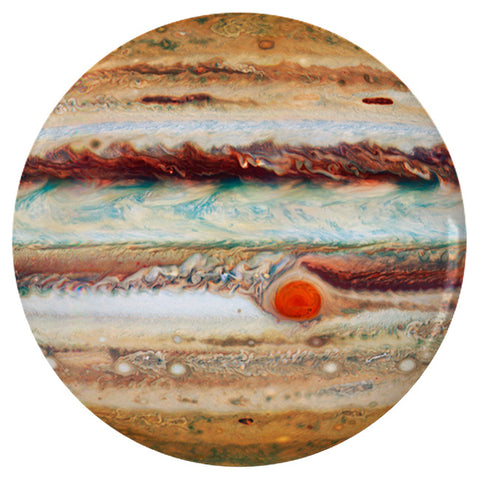 Jupiter Pinback Buttons, 1.25in 2.25in or 3in Space Planet Surface Pin-High quality scratch and UV resistant mylar & metal pinback button. 1.25, 2.25 or 3 inches. Real red eye of jupiter planet surface buttons. Great gift for NASA, space, astronomy or sci-fi fans.-3 inch Round Button-