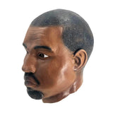 -Very high quality, handmade, eco-friendly natural latex over-the-head mask. One size fits most adults. Free shipping.

Funny halloween costume celebrity mask weird crazy conspiracy kanye west meme unique fun comedy parody crazy weird wtf stage prop gift -
