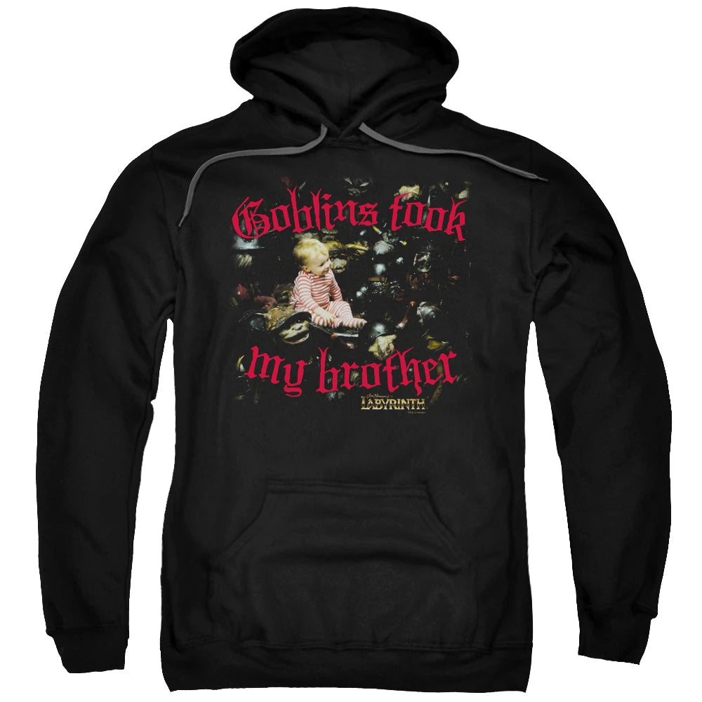 -Adult Small-Pullover Hoodie-Black-