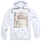 -Youth Small-Pullover Hoodie (Front Print)-White-