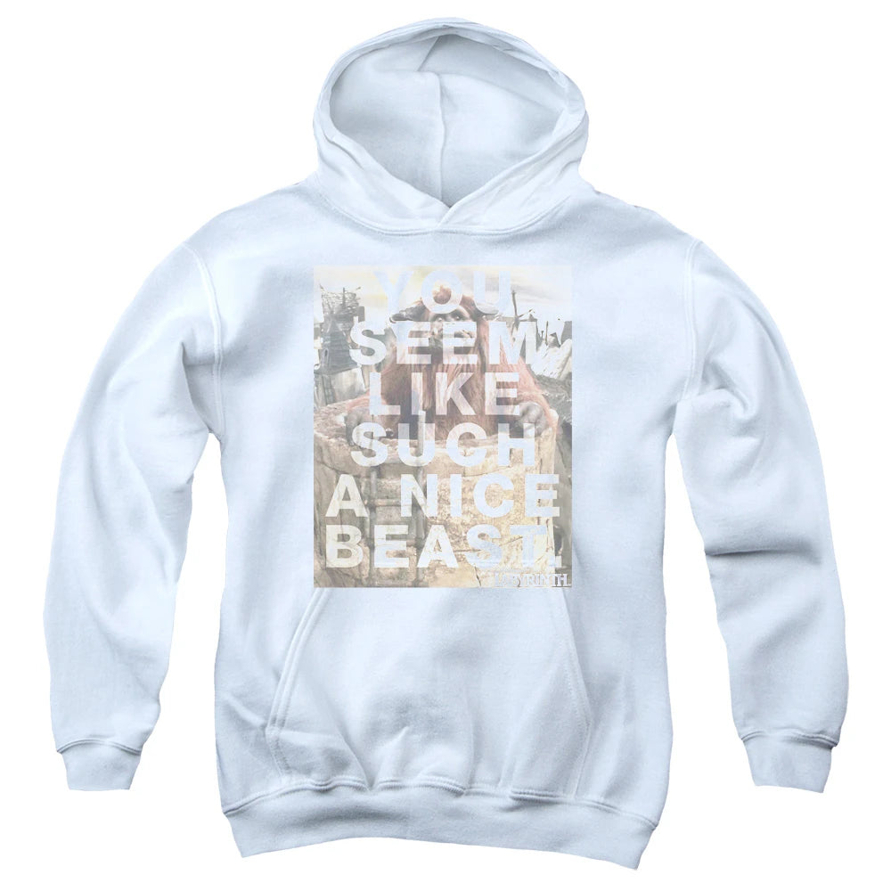 -Adult Small-Pullover Hoodie (Front Print)-White-