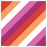 Updated Inclusive Lesbian Pride Bandana LGBTQ LGBTQIA Striped Diagonal-Diagonal Stripes-