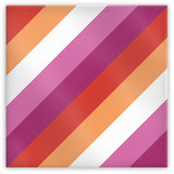 Trans-inclusive Lesbian Pride Magnet 2x2in Metal LGBTQ LGBTQIA LGBTQX -High quality, 2 inch mylar coated, tin plated steel fridge magnet.This item is made-to-order and typically ships in 2-3 Business Days from within the USA. New updated transgender inclusive Lesbian pride stripes LGBTQIA LGBTQX LGBTQ Gay Pride -2x2 inch-Diagonal-