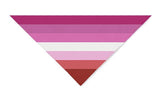 Lesbian Pride Bandana LGBT LGBTQ LGBTQIA Pink Striped Diagonal--