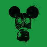DOSEprod MOUSK Tee, Dismaland Mickey Mouse Gas Mask Parody Graffiti-Mens / Unisex-Green-S-