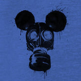 DOSEprod MOUSK Tee, Dismaland Mickey Mouse Gas Mask Parody Graffiti-Mens / Unisex-Royal Heather-S-