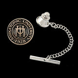 -Miskatonic University lapel / hat pin or tie tack pinback. Class signet dated 1928, the year H.P. Lovecraft published Call of Cthulhu. Genuine, American artist crafted Fine Jewelry. High quality Sterling Silver or Bronze. Made in and shipped from the USA. HP Lovecraftian Horror country lore dark fantasy gothic gift-Bronze-Tie Tack-