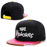 Munchies Unique Snapback Donut Cap, Funny Weird Fashion Hat Great Gift-High quality THE MUNCHIES snapback cap. Unique design with embroidered crown and side panel and a pre-chomped doughnut printed bill. Free shipping from abroad.

fun funny quirky streetwear hiphop baseball cap hottest novelty hat mens unisex style fashion gift -