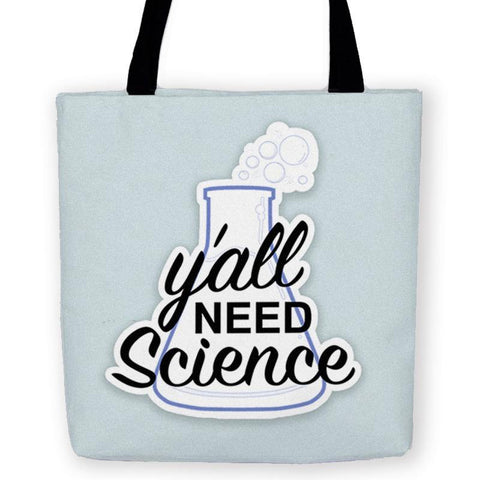 -High quality, eco-friendly reusable woven polyester fabric carryall tote with design on both sides. Facts Matter. Science Matter. Y'all need science. Durable and machine washable. This item is made-to-order and typically ships in 3-5 Business Days.-13 inches-796752936420