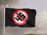 No 45 Protest Flag, Anti-Trump Anti-Fascist Protest Banner NO45 Symbol-High quality, professionally printed polyester flag in your choice of size and style, single or double-sided with blackout layer, grommets or pole pocket / sleeve. 2x1ft / 1x2ft, 3x2ft / 2x3ft, 5x3ft / 3x5ft, custom. Fully customizable. No 45 NO45 Symbol Anti-Trump anti-fascist resistnce protest banner flag, Resist -