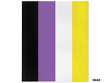-High quality printed image on a luxurious, soft and warm 100% polyester minky fleece blanket. Double-sided blankets are printed on both sides. Single-sided blankets are white on the reverse.This item is made to order and typically ships in 3-5 business days from the USA. LGBTQIA LGBTQX Nonbinary Non-Binary Enby Pride-