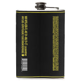 -Funny Olde Fortran Flask. Brand New 8oz stainless steel flask with easy closure screw cap lid with artwork on waterproof vinyl that fully wraps around the flask. Measures 5.5" tall and 3.75" wide and holds eight shots. Choice of just the flask, flask &amp; stainless steel funnel or with gift box containing stainless steel funnel &amp; shot glas-