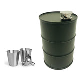 -735ml / 25oz-Army Green (w/cups & funnel)-