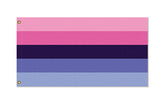 Omnisexual Pride Flag, Custom 2x1 3x2 5x3 LGBTQIA LGBTQX Pole Banner-High quality indoor / outdoor pole flag, professionally in your choice of size & style. Single or double sided, grommets or pole sleeve / pocket. Fully customizable. LGBTQIA LGBTQI LGBTQX LGBTQ Gender Sexuality Equality Rights Protest Festival Banner Omnisexual Omni Pansexual Pan Gay Queer NonBinary Pride-2 ft x 1 ft-Standard-Grommets-796752936888
