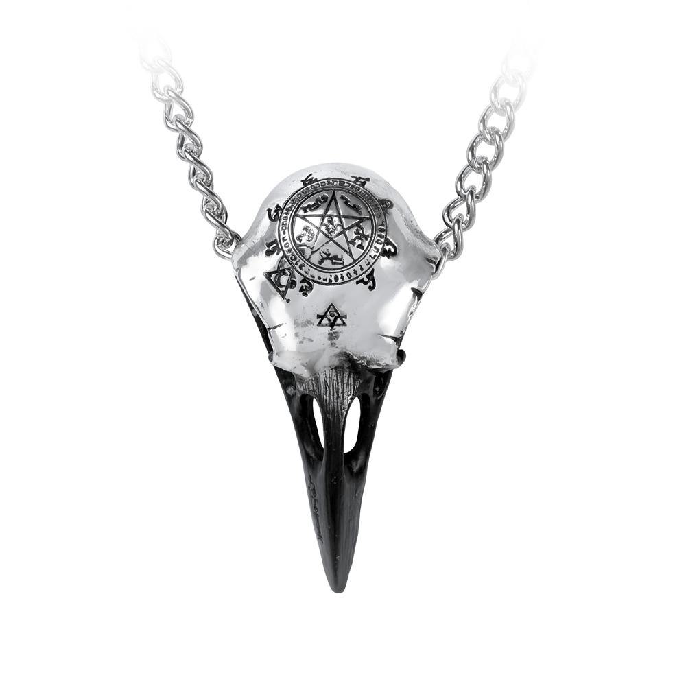 Volvan Raven Skull Necklace, Alchemy Gothic – Domestic Platypus
