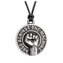 Rage Against The Machine Necklace, Alchemy Gothic - RATM Fist Emblem-