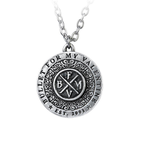 Bullet for My Valentine Disc Pendant Necklace, Alchemy Gothic -