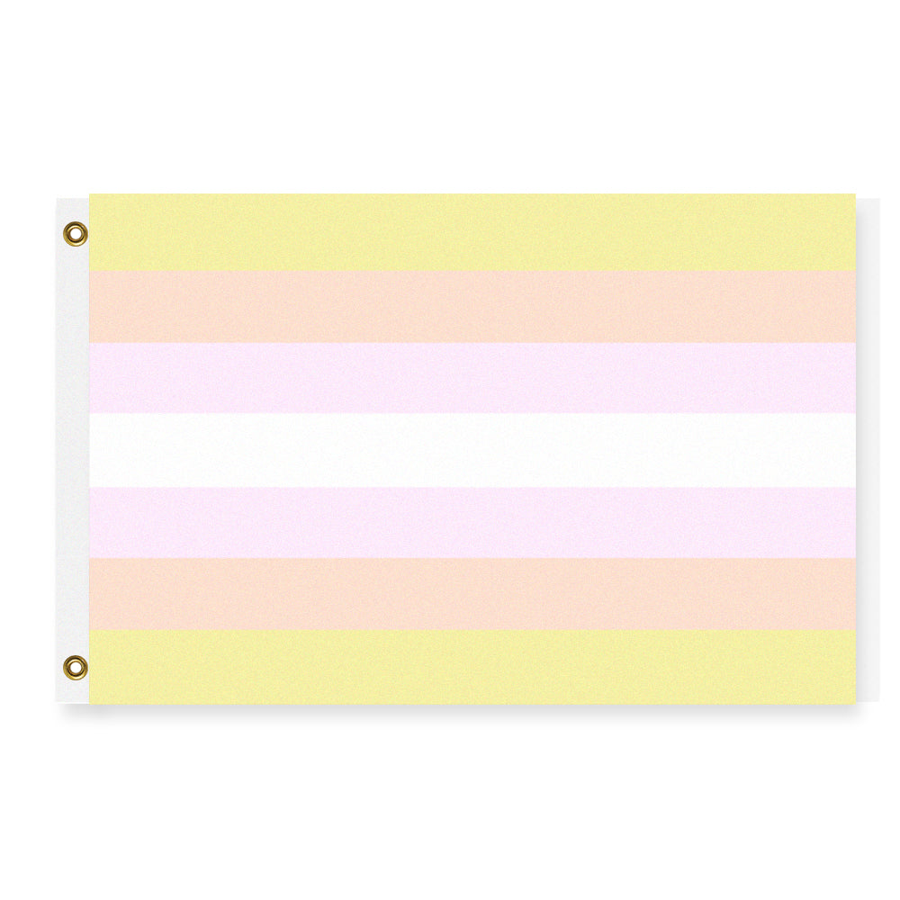 Pangender Pride Flag, NonBinary LGBTQ LGBTQIA Rights Equality Banner-High quality indoor / outdoor pole flag in your choice of size & style. Single or double sided, grommets or pole sleeve / pocket. Fully customizable. LGBTQIA LGBTQI LGBTQX LGBTQ Gender Equality Rights Protest Festival Banner pan gender pangender nonbinary genderflux genderfluid genderless agender genderqueer-3 ft x 2 ft-Standard-Grommets-