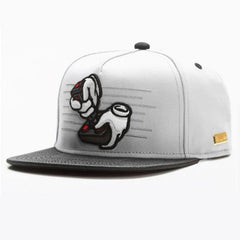 Old School Joystick 3D Embroidered Snapback Cap, Retro Gaming 1980s-