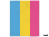 -High quality printed image on a luxurious, soft and warm 100% polyester minky fleece blanket. TDouble-sided blankets are printed on both sides. Single-sided blankets are white on the reverse.This item is made to order. Ships from the USA. Pan Pansexual LGBTQ LGBTQIA LGBTQX pride equality gift striped pink yellow blue-50x60 inch-Single Sided-