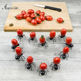 Worker Ant Party Picks - Reusable Kawaii Fruit Forks Party Supplies -These worker ants are fun, whimsical addition to any party or picnic. A clever conversation starting way to stage finger foods and appetizers the next time you entertain guests.A playful, multi-functional take on the classic plastic cocktail fork, a detailed body on six sturdy legs with a sharp tapered point .-