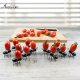 Worker Ant Party Picks - Reusable Kawaii Fruit Forks Party Supplies -These worker ants are fun, whimsical addition to any party or picnic. A clever conversation starting way to stage finger foods and appetizers the next time you entertain guests.A playful, multi-functional take on the classic plastic cocktail fork, a detailed body on six sturdy legs with a sharp tapered point .-