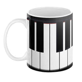 Piano Keybaord Mug, Retro Classic 1980s 1990s Pianist Teacher Gift Cup-Premium quality mug in your choice of 11oz or 15oz. High quality, durable ceramic. Microwave safe. White mugs are dishwasher safe. Handwashing recommened for black mugs to help prevent fading. These coffee cups are made-to-order and typically ships in 2-3 business days from within the US.-11oz-White-616641499129