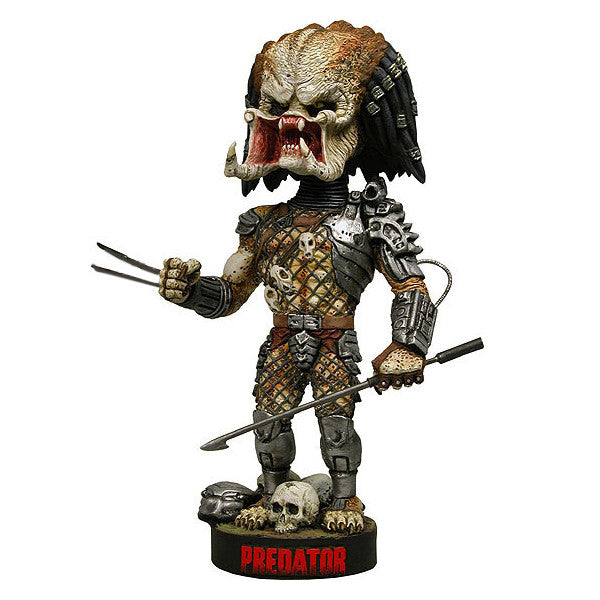 PREDATOR Warrior Predator w/Spear Bobblehead Statue, NECA Headknockers-NECA Officially Licensed Predator Head Knocker Bobble Head Figure. Fresh from a hunting trip, he’s ready to stake out your shelf. The ultimate hunter is cast in resin and hand painted for incredible detail. The open mouth bobble head stands roughly 9in tall. Genuine Ships from USA Movie collectible gift 1980s 1990s AVP-634482319314