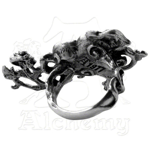 Bed of Blood Roses Spanner Ring, Alchemy Gothic – Domestic Platypus